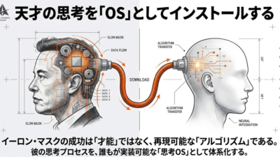 「努力の足し算」は今すぐやめろ。凡人の脳に世界一の大富豪イーロン・マスクの『天才のOS』を強制インストールする6つアルゴリズムとは？ 2026年３月０１日 19:00 更新