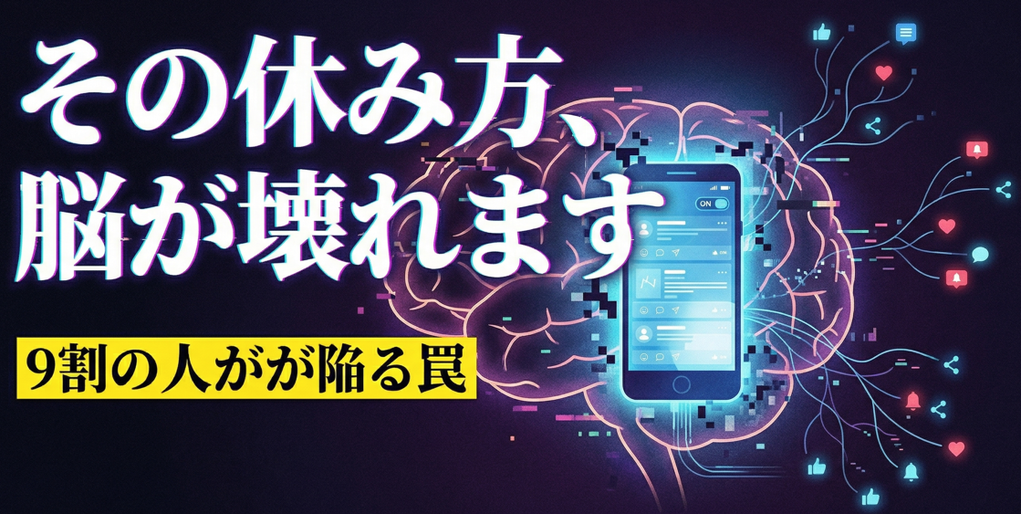 脳疲労を加速させる“NGな休み方”と、1日5分で劇的に回復する科学的な方法とは？